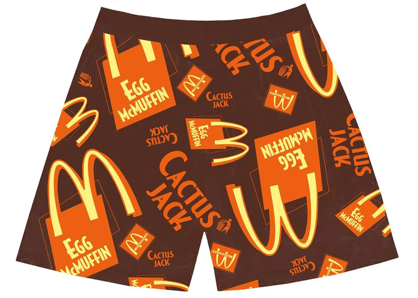 travis scott x mcdonald's cactus jack breakfast boxers brown