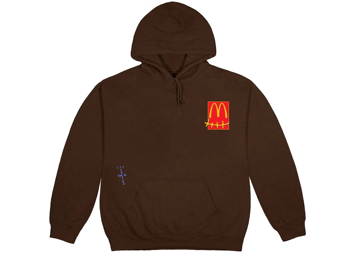 travis scott x mcdonald's cactus pack sticker hoodie brown