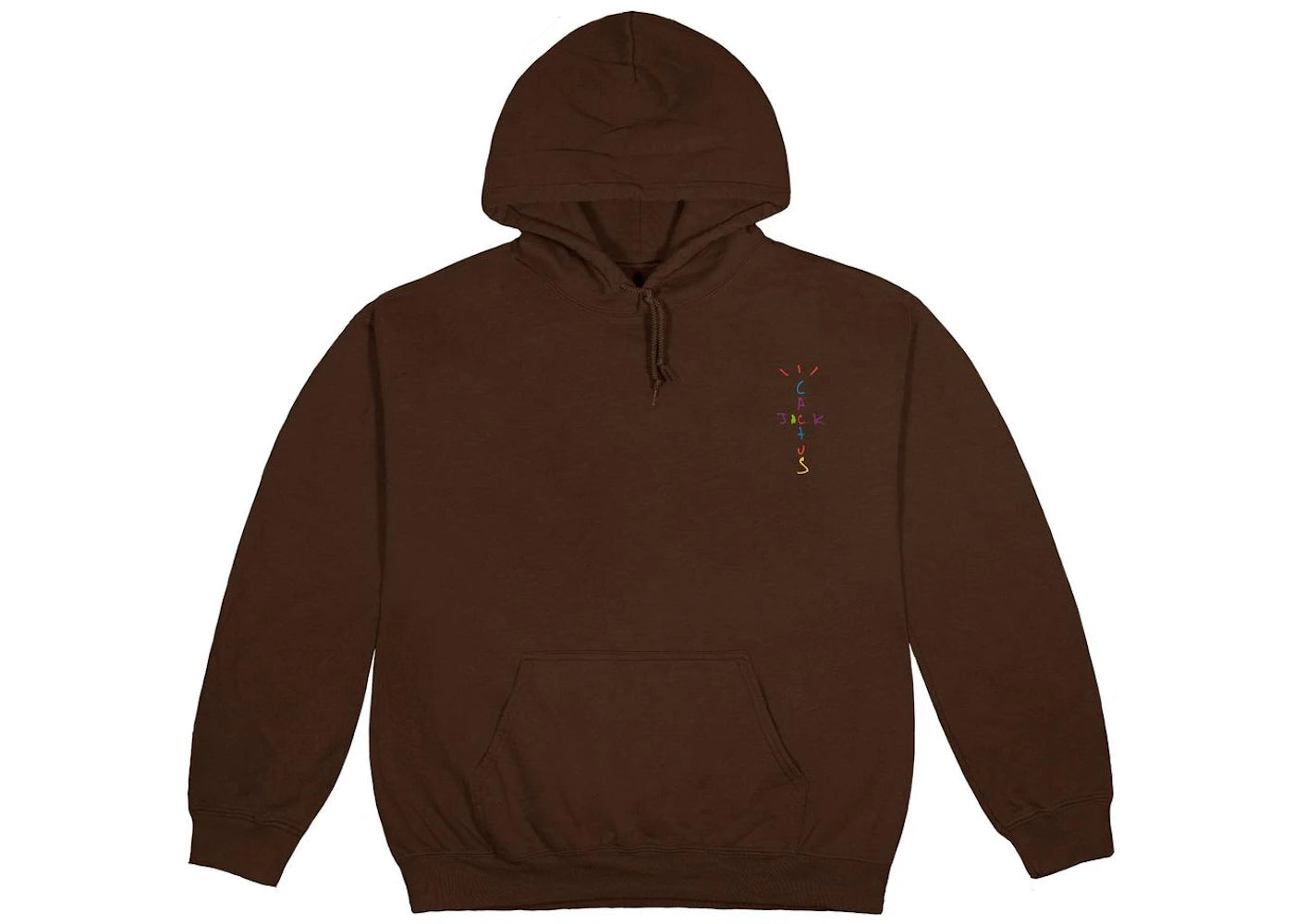 travis scott x mcdonald's cj smile hoodie brown