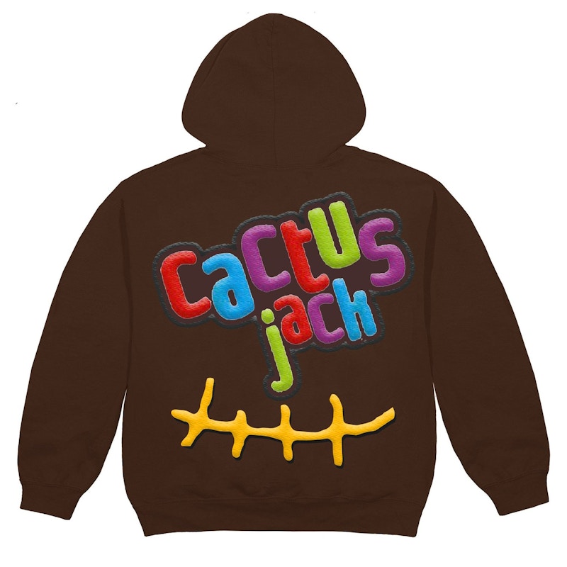 Travis Scott X Mcdonald'S Cj Smile Hoodie Brown