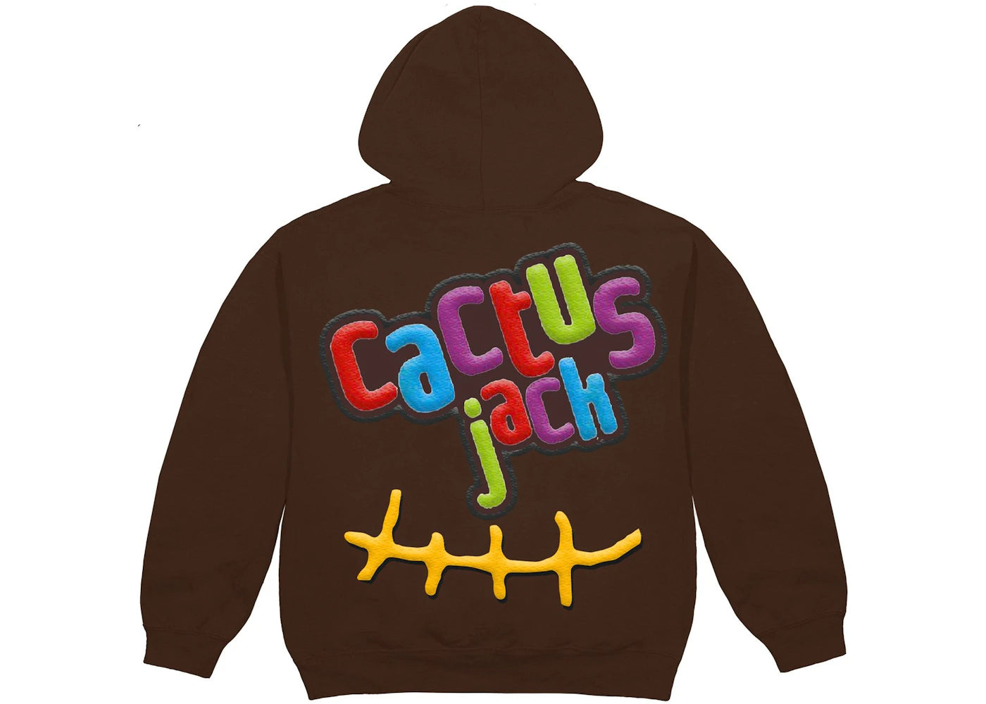 travis scott x mcdonald's cj smile hoodie brown