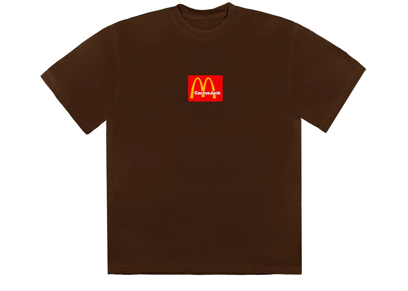 travis scott x mcdonald's sesame iii t-shirt brown