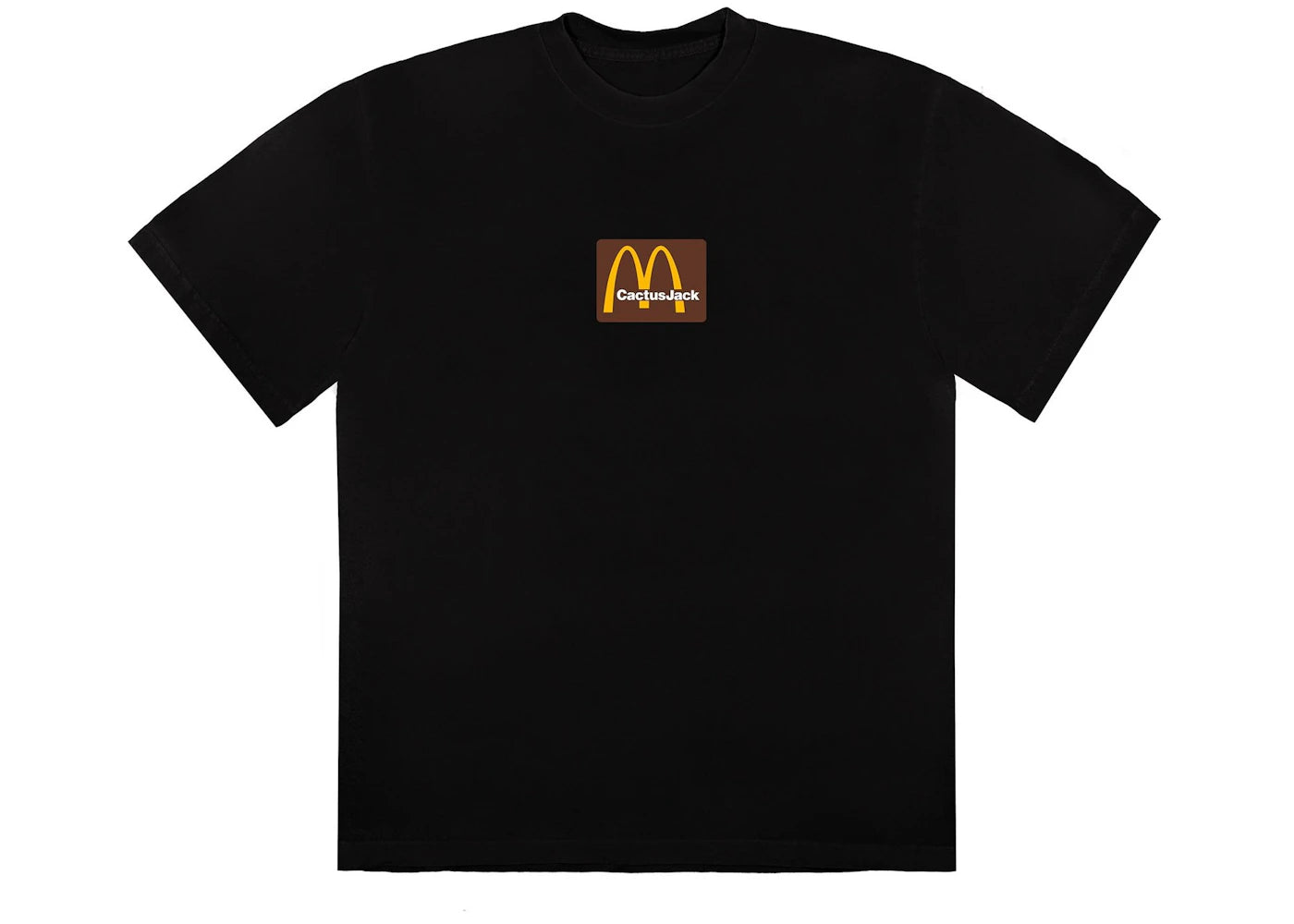 travis scott x mcdonald's sesame inv t-shirt black/brown