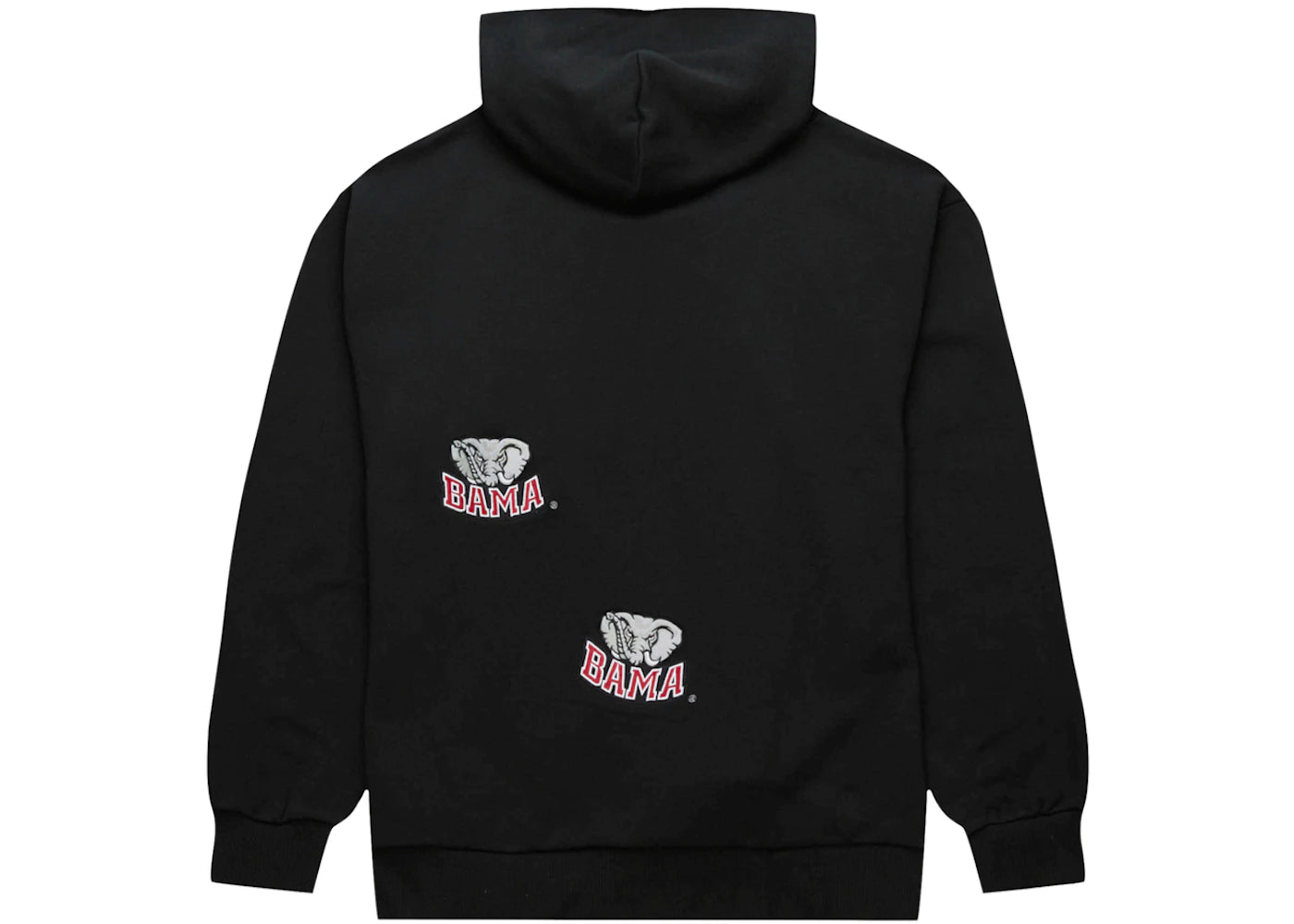 travis scott x mitchell & ness alabama crimson tide overlap pullover hoodie black