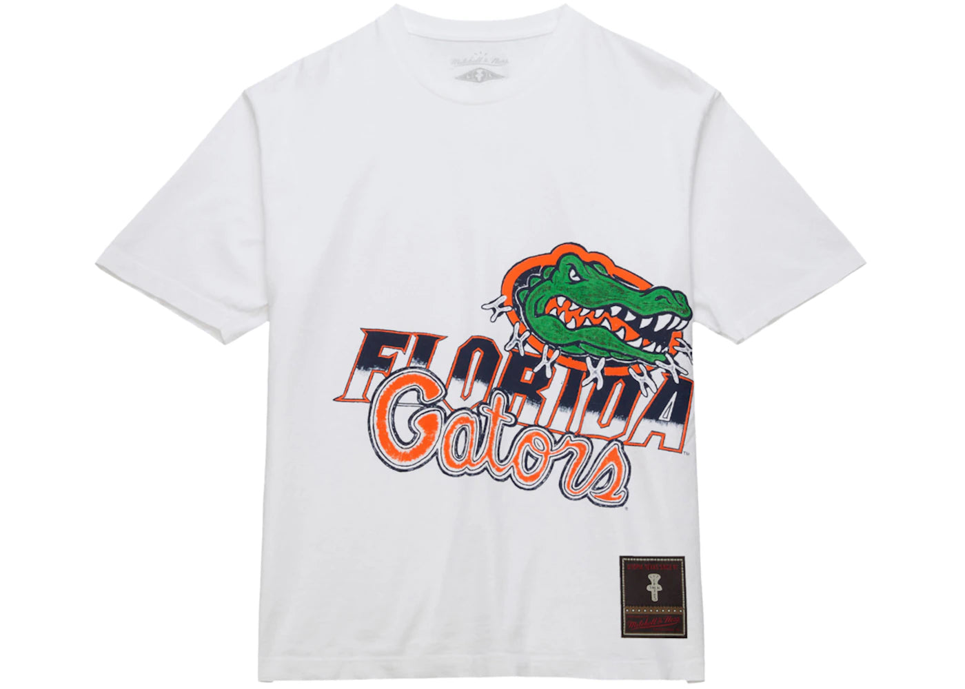 travis scott x mitchell & ness florida gators hand-drawn t-shirt white