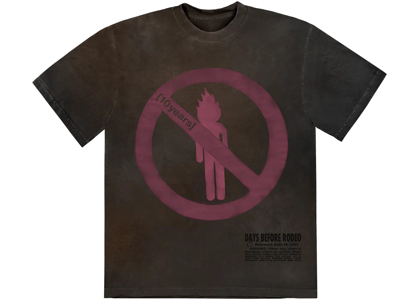 travis scott x sp5der t-shirt brown