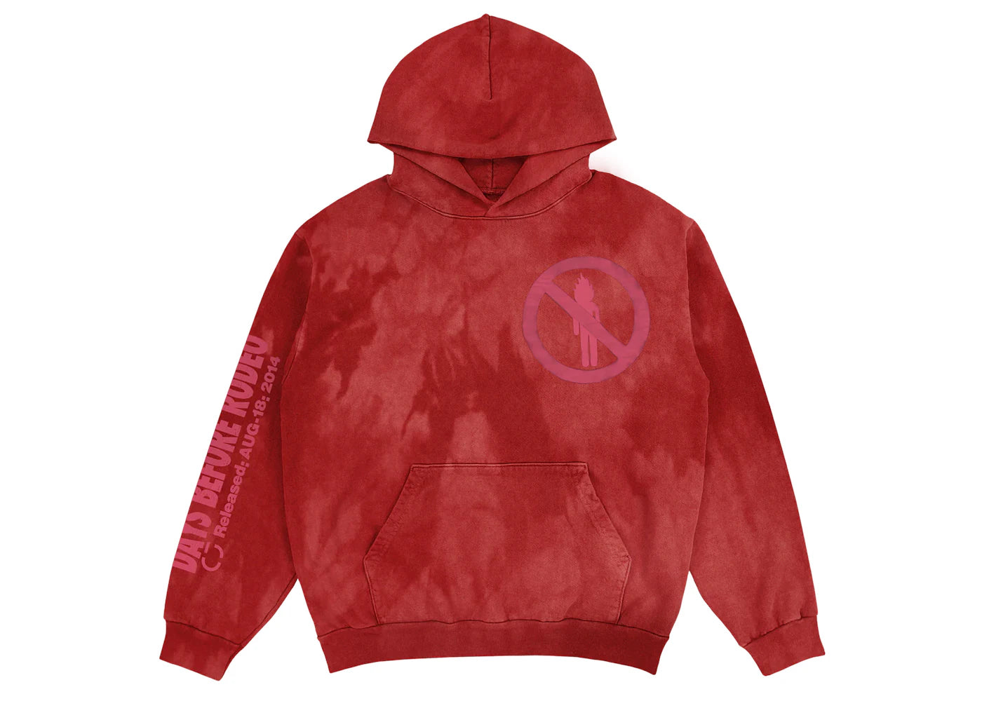 travis scott x sp5der hoodie red