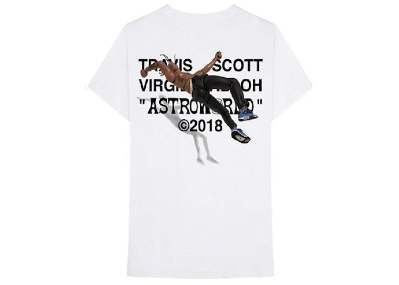 travis scott x virgil abloh by a thread tee (cactus jack version) white
