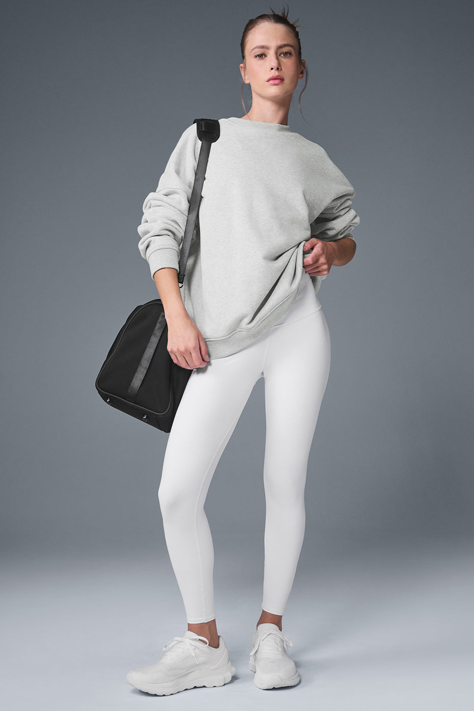 Alo Yoga Women'S Renown Heavy Weight Crew Neck Pullover