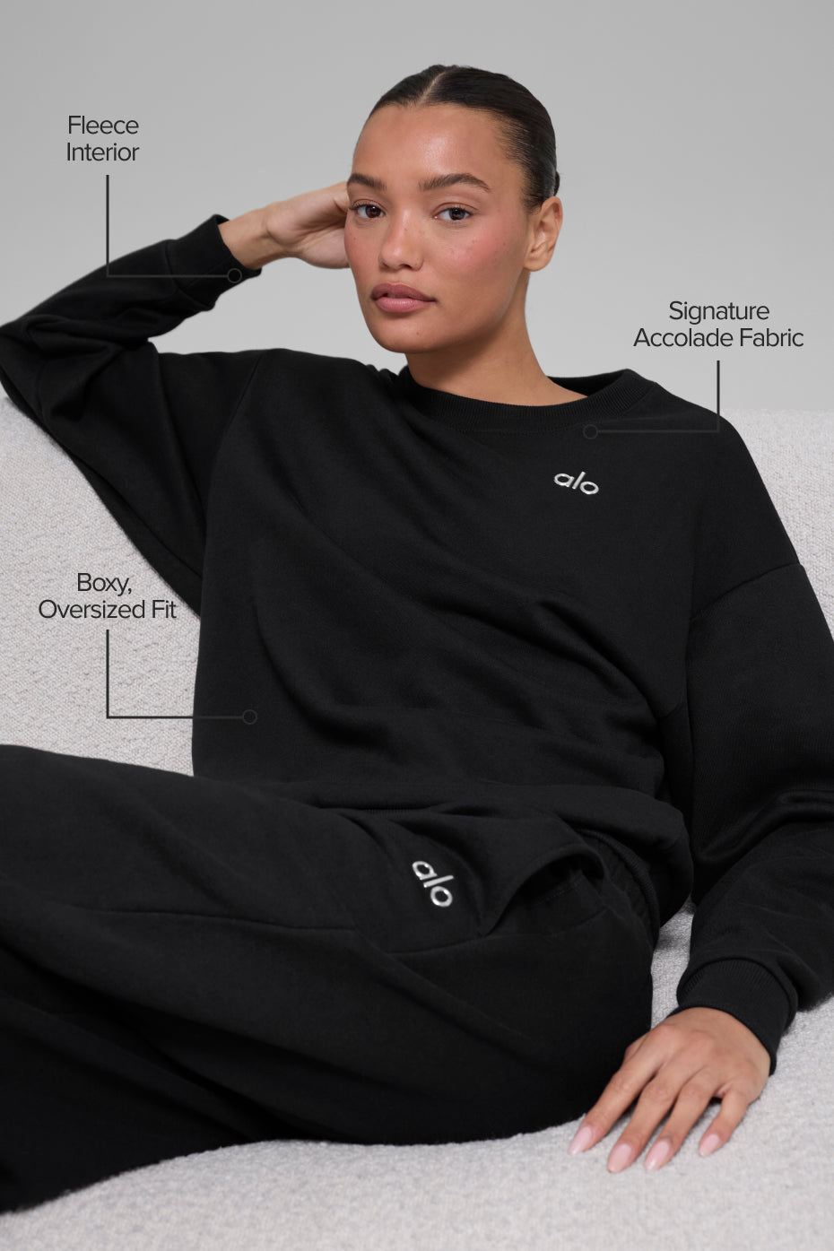 Alo Yoga Women'S Accolade Crew Neck Pullover