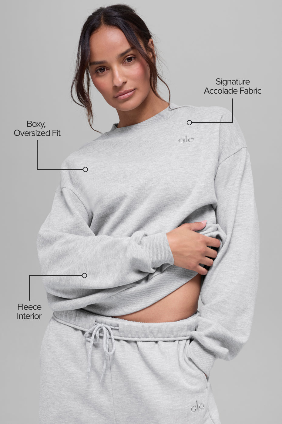 Alo Yoga Women'S Accolade Crew Neck Pullover