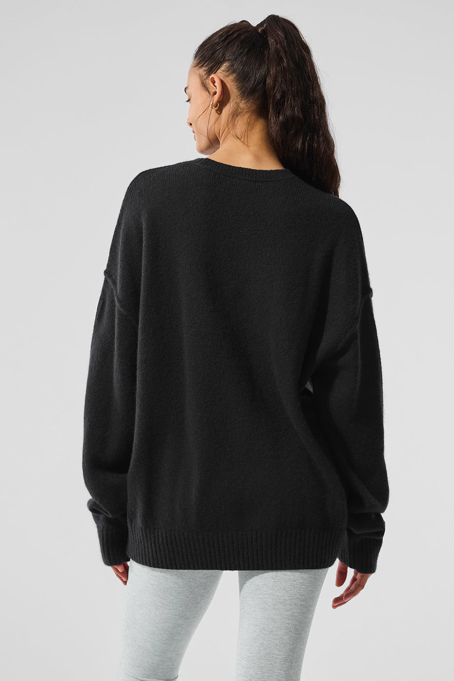 Alo Yoga Women'S Unisex Wool Cashmere New Class Crewneck Sweater
