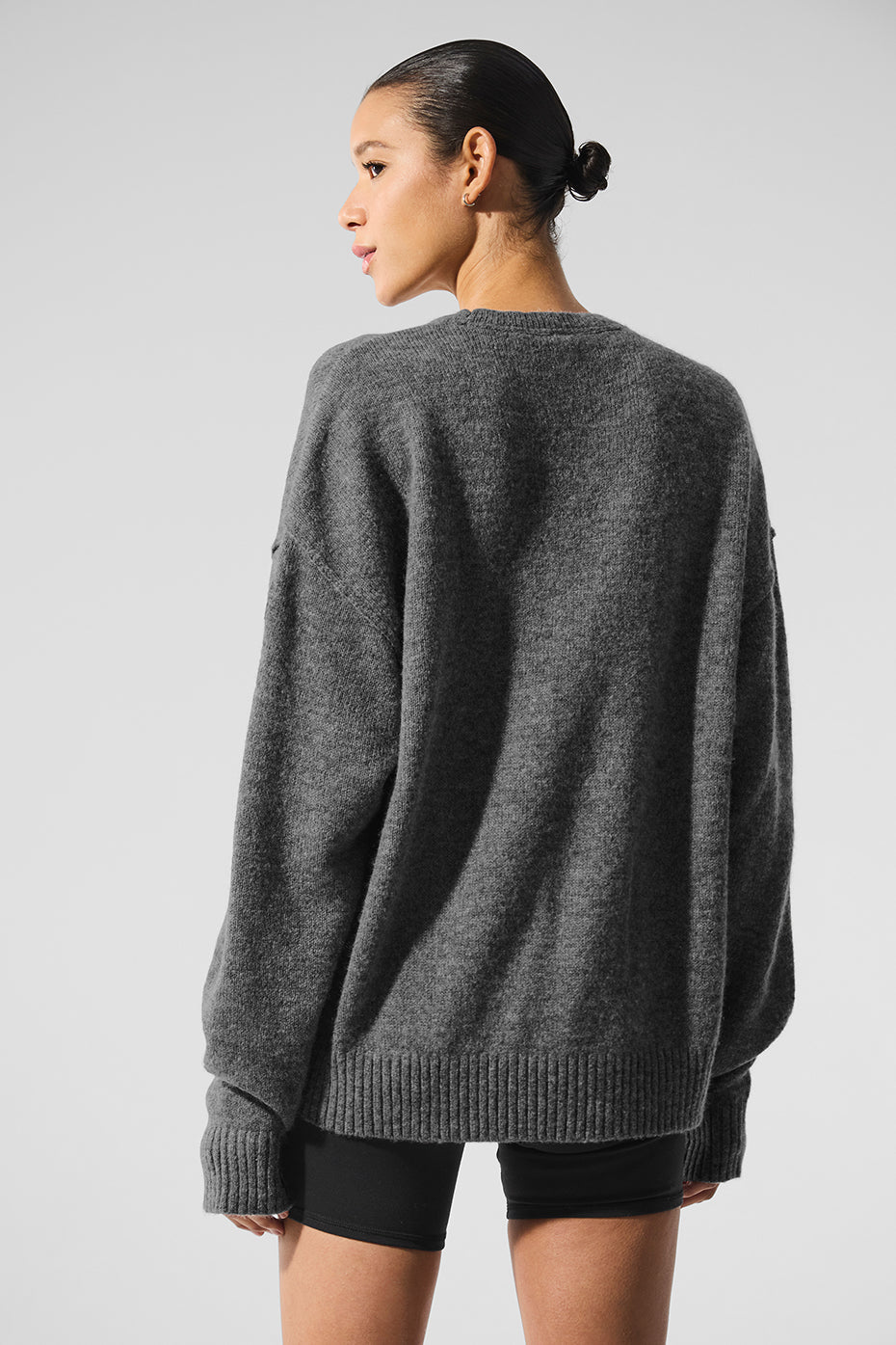 Alo Yoga Women'S Unisex Wool Cashmere New Class Crewneck Sweater