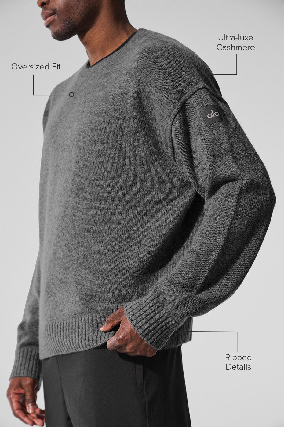 Alo Yoga Unisex Wool Cashmere New Class Crewneck Sweater