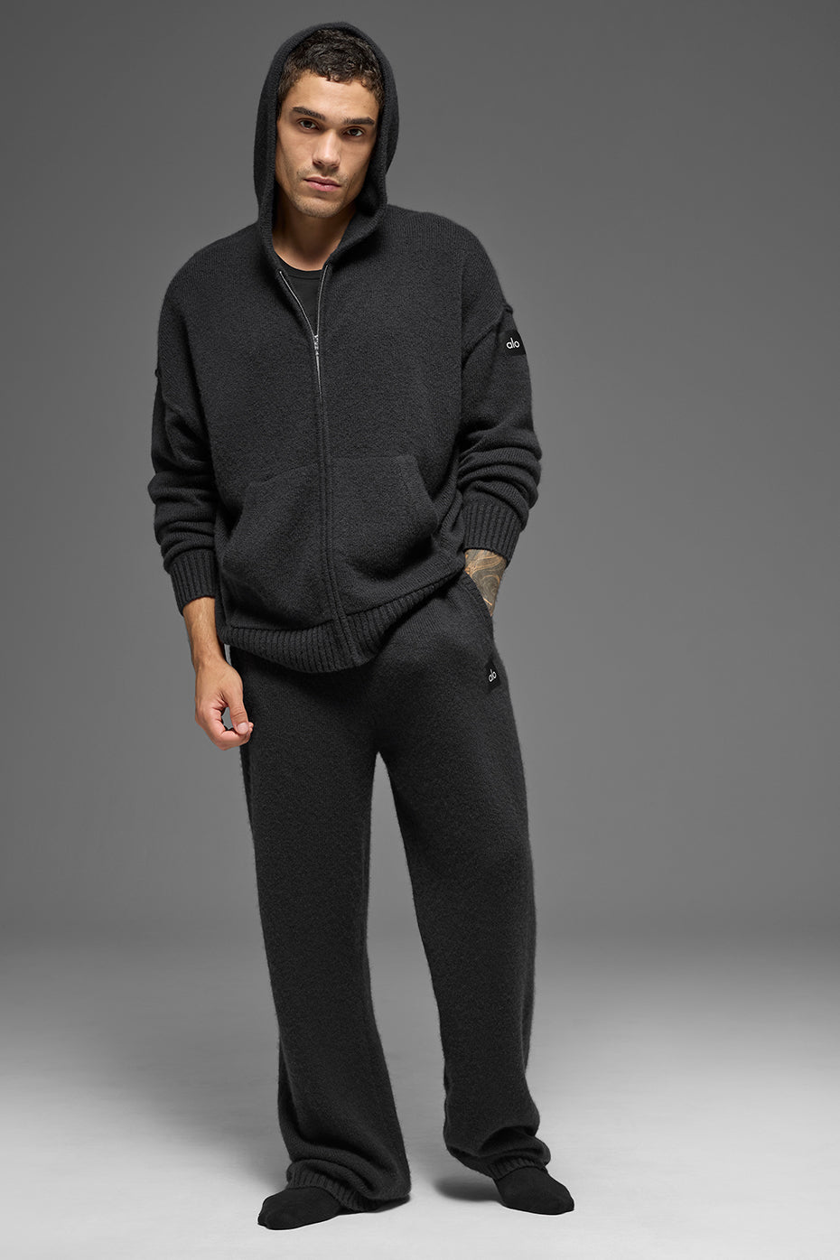 Alo Yoga Wool Cashmere New Class Full Zip Hoodie