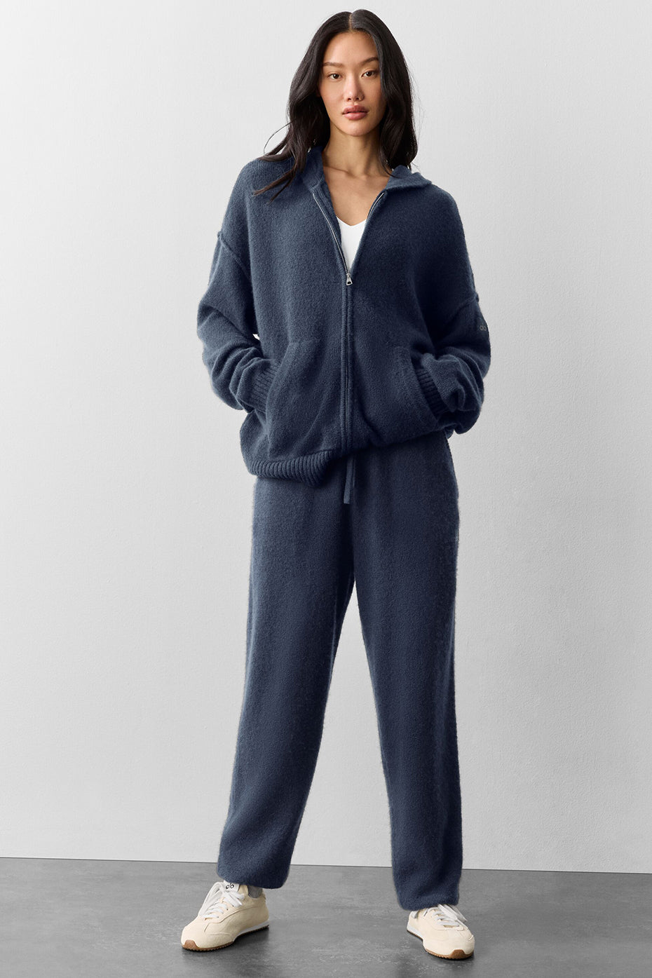 Alo Yoga Women'S Wool Cashmere New Class Full Zip Hoodie