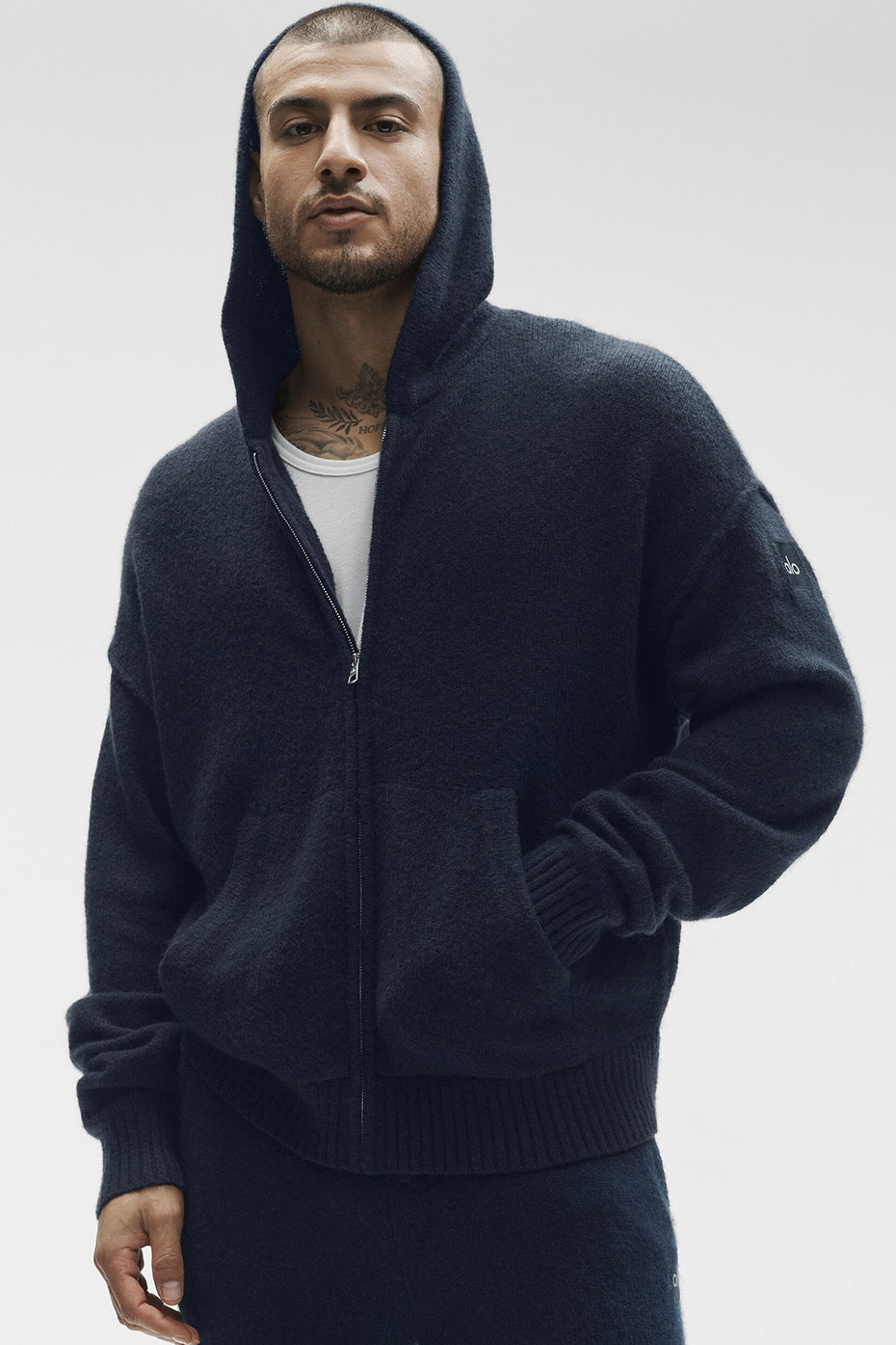 Alo Yoga Wool Cashmere New Class Full Zip Hoodie