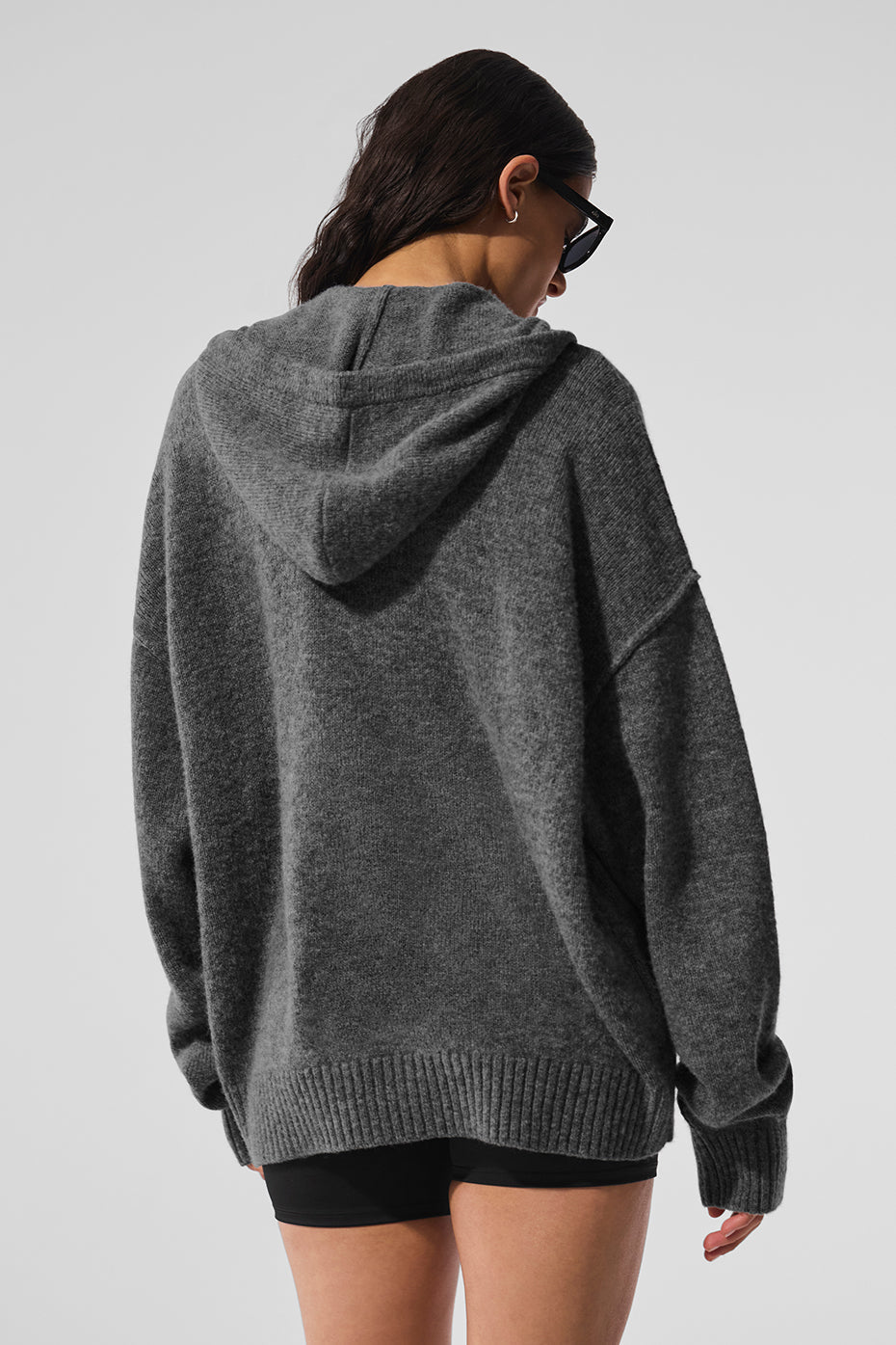 Alo Yoga Women'S Wool Cashmere New Class Full Zip Hoodie