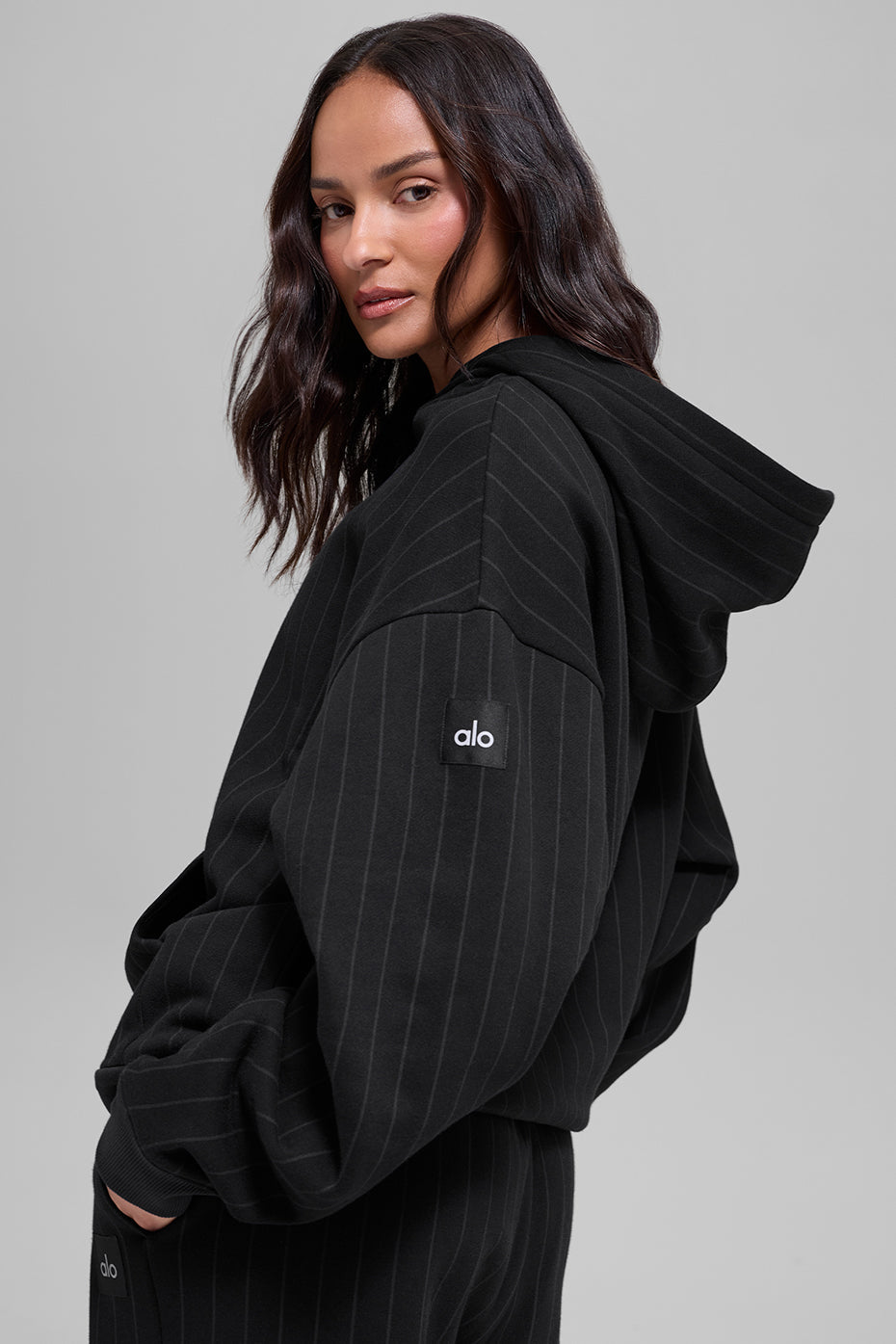 Alo Yoga Women'S Pinstripe Hoodie