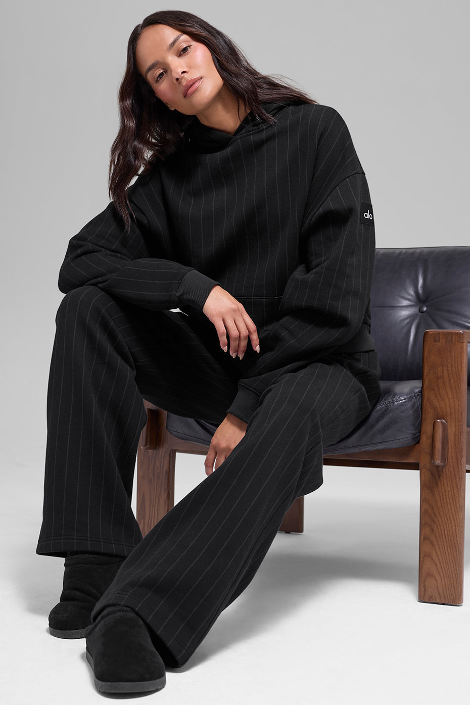 Alo Yoga Women'S Pinstripe Hoodie