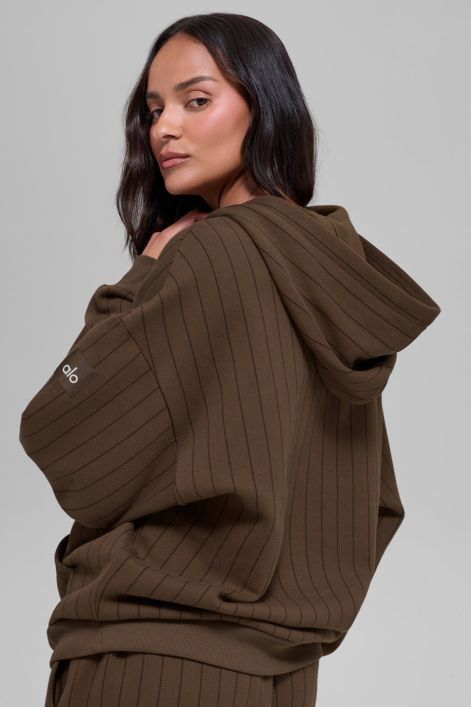 Alo Yoga Women'S Pinstripe Hoodie