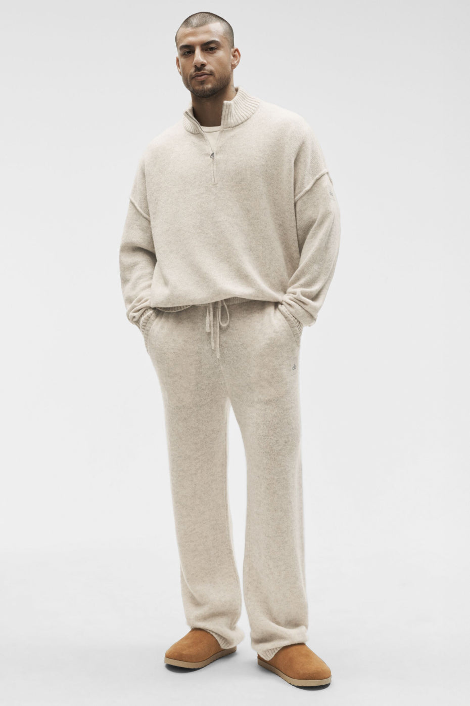 Alo Yoga Wool Cashmere New Class 1/4 Zip Pullover