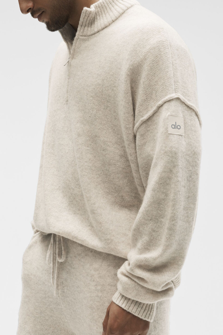 Alo Yoga Wool Cashmere New Class 1/4 Zip Pullover