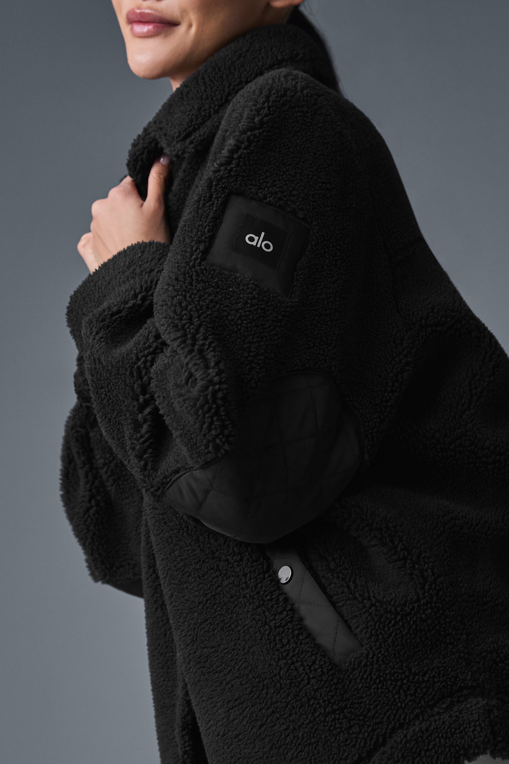 Alo Yoga Women'S Sherpa Edge Shacket