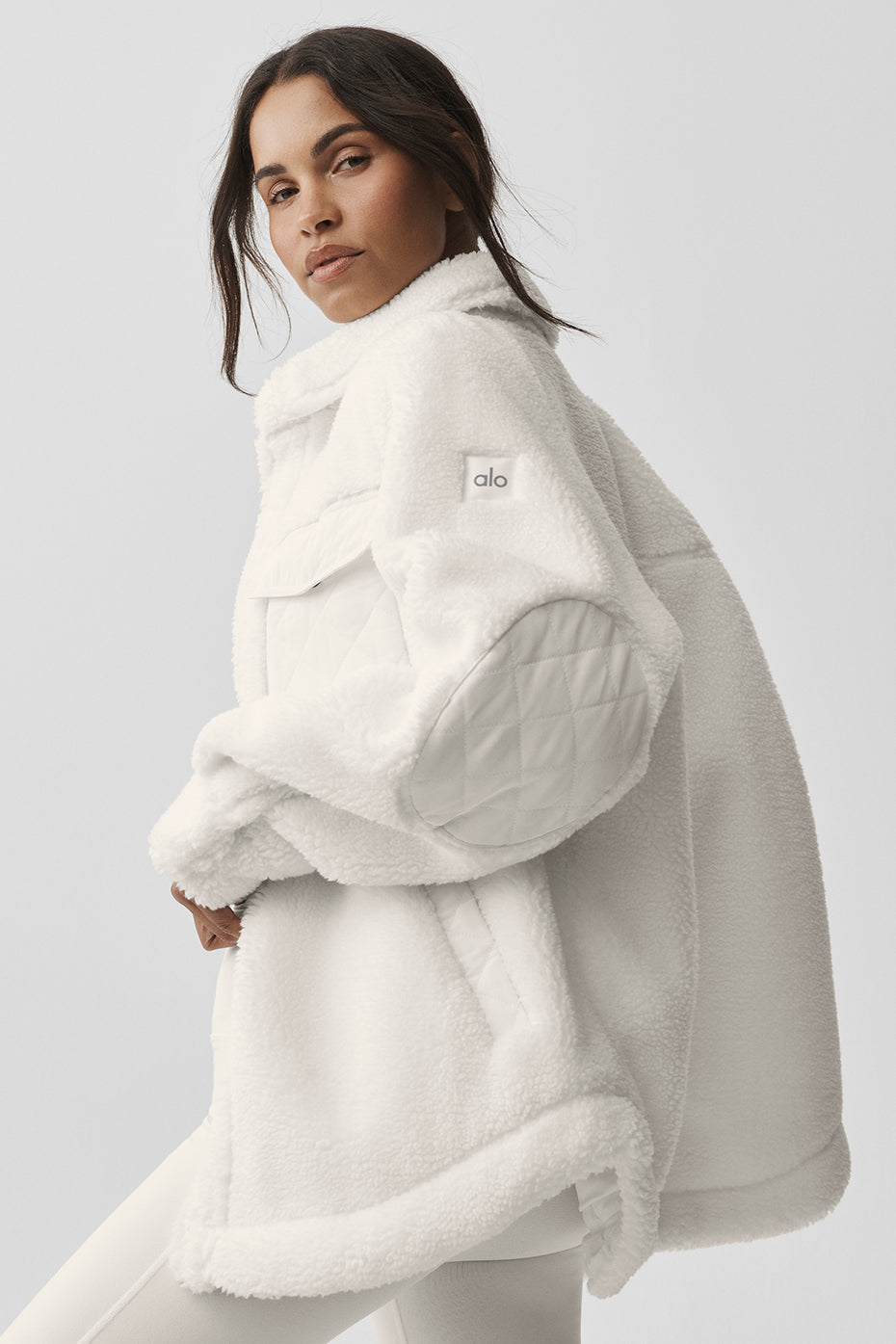 Alo Yoga Women'S Sherpa Edge Shacket