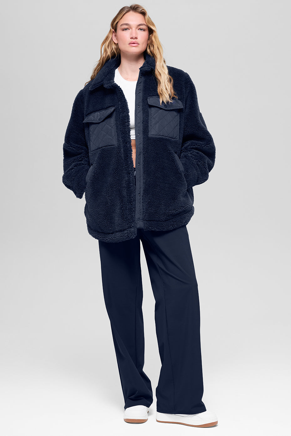 Alo Yoga Women'S Sherpa Edge Shacket