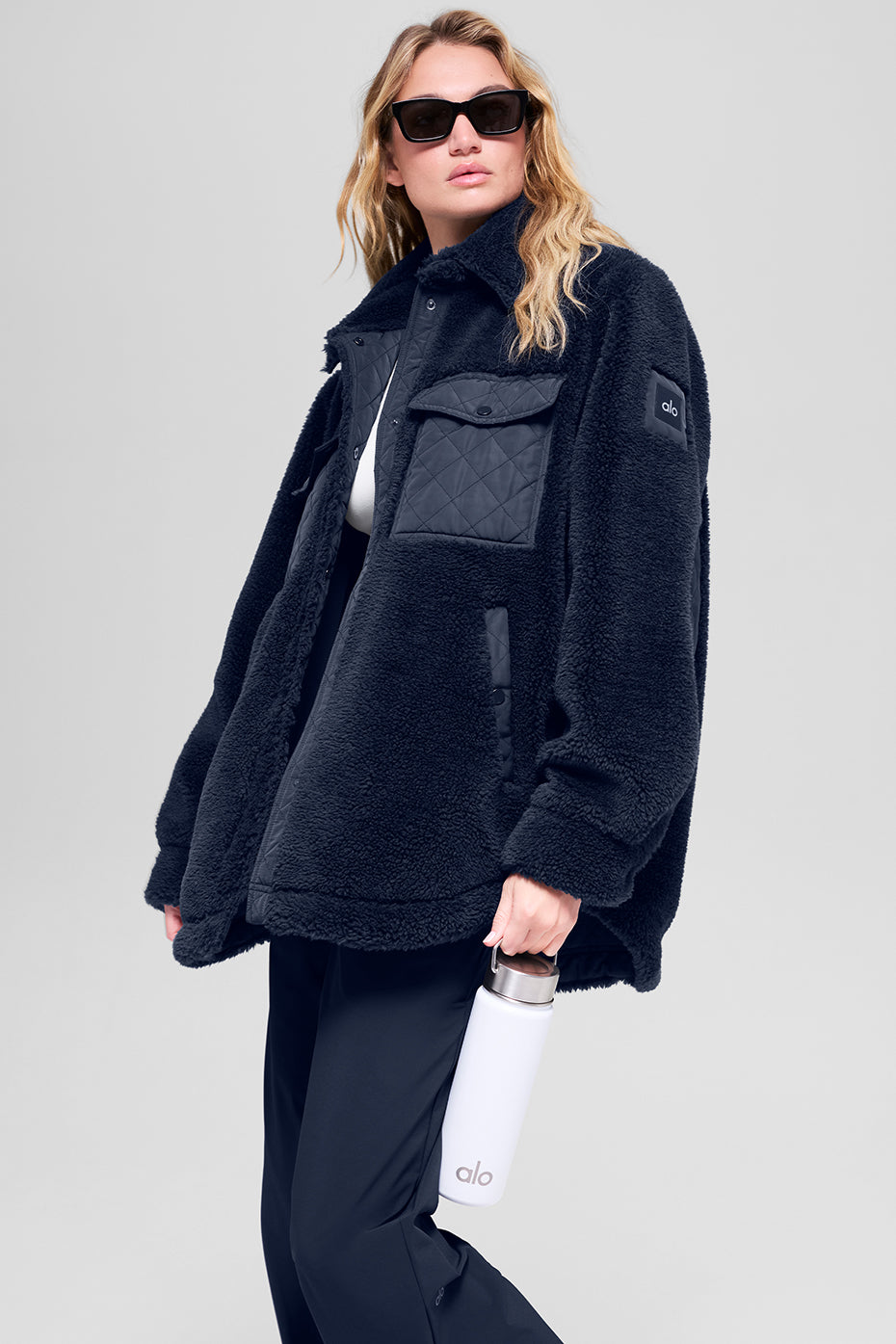 Alo Yoga Women'S Sherpa Edge Shacket
