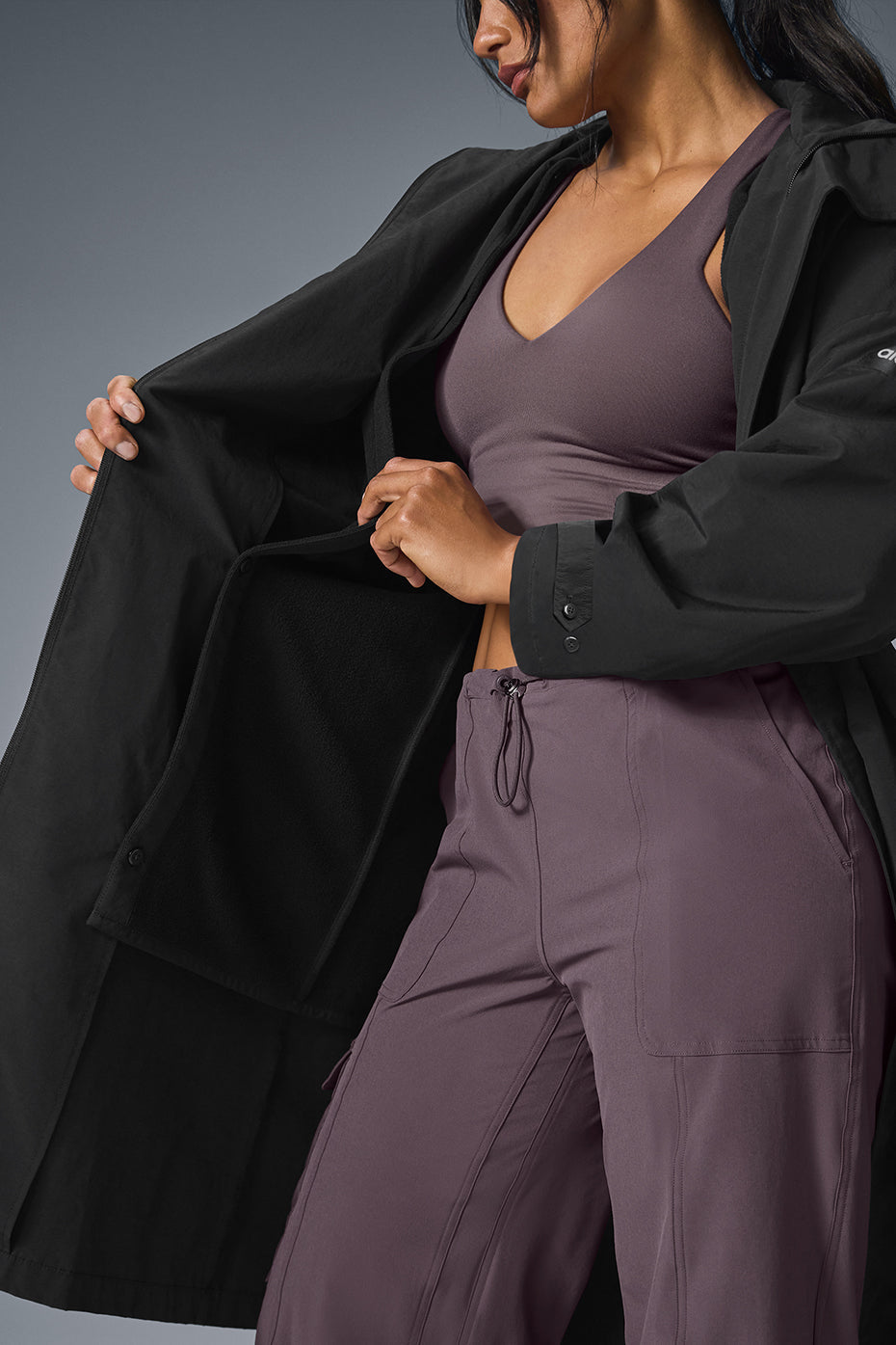 Alo Yoga Women'S Crinkle On The Move Trench