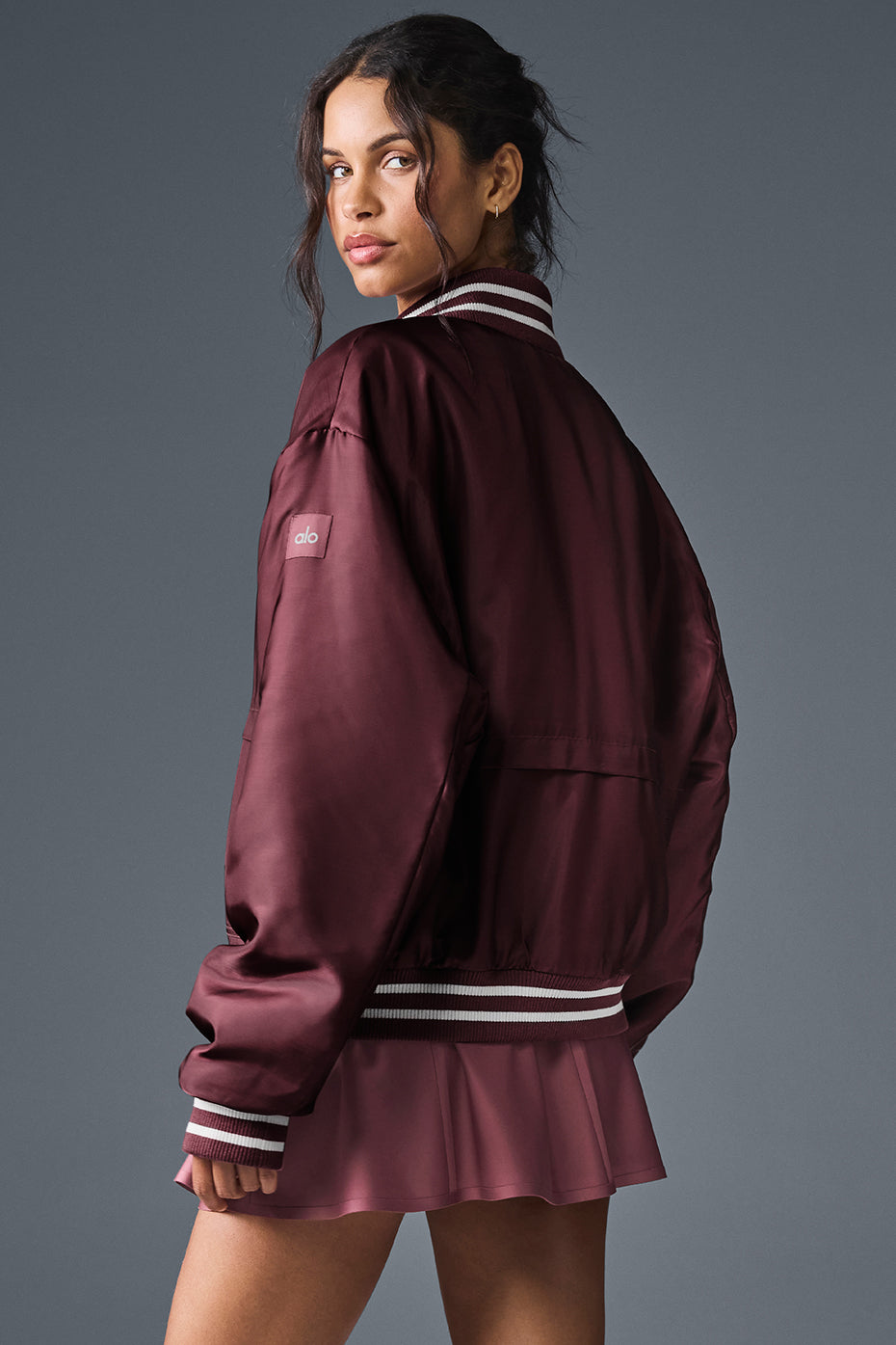 Alo Yoga Women'S Afterglow Varsity Jacket