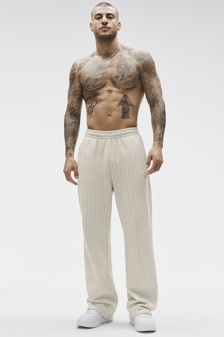 Alo Yoga Pinstripe Straight Leg Sweatpant