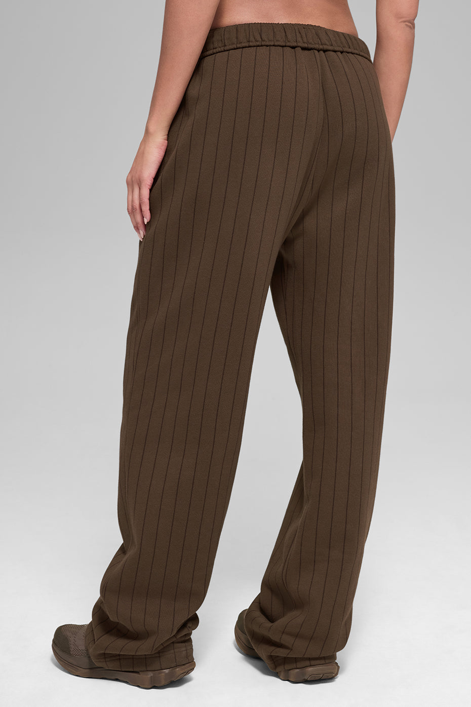 Alo Yoga Women'S Pinstripe Straight Leg Sweatpant