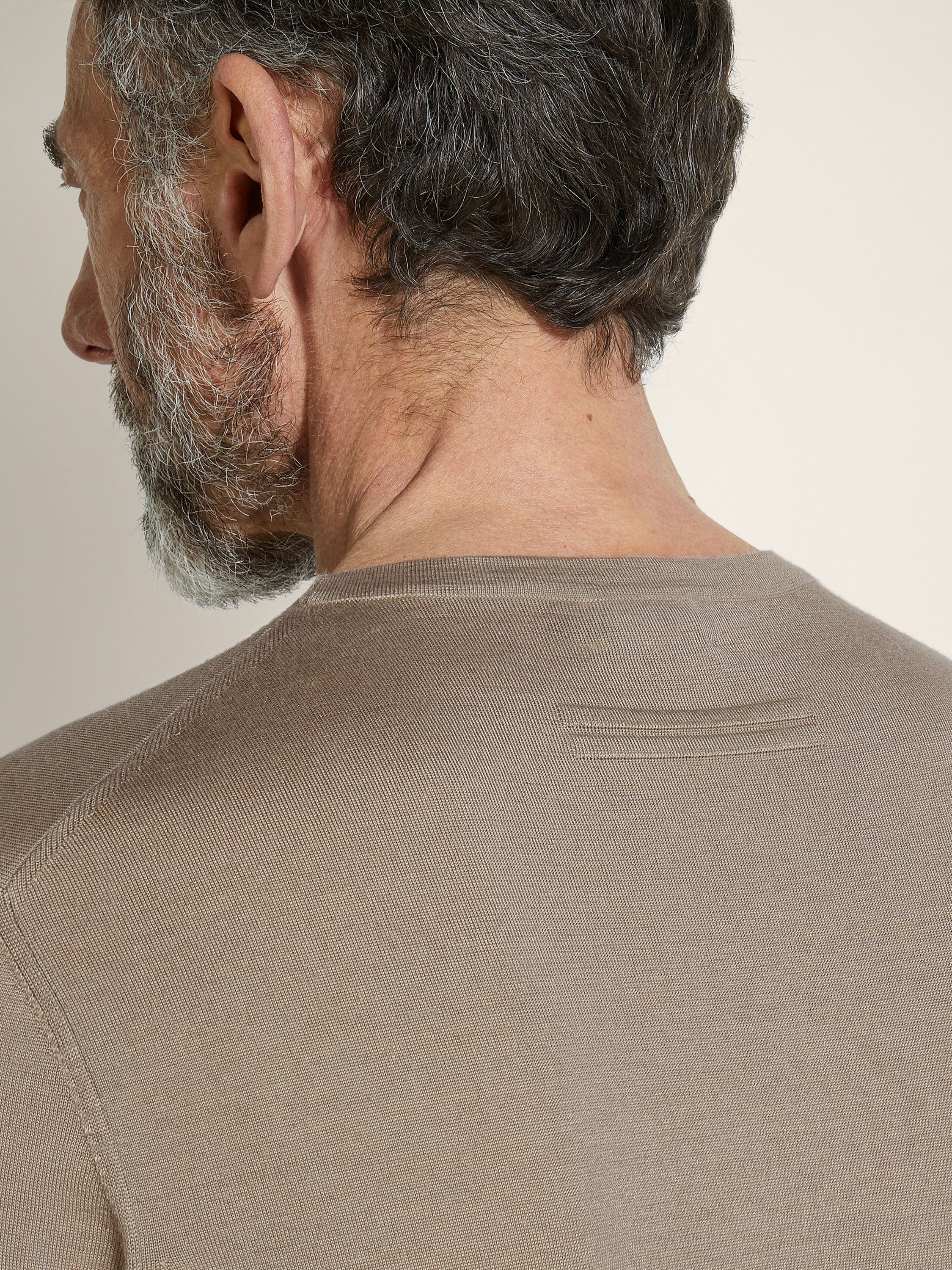 Zegna Light Taupe Cashseta Crewneck