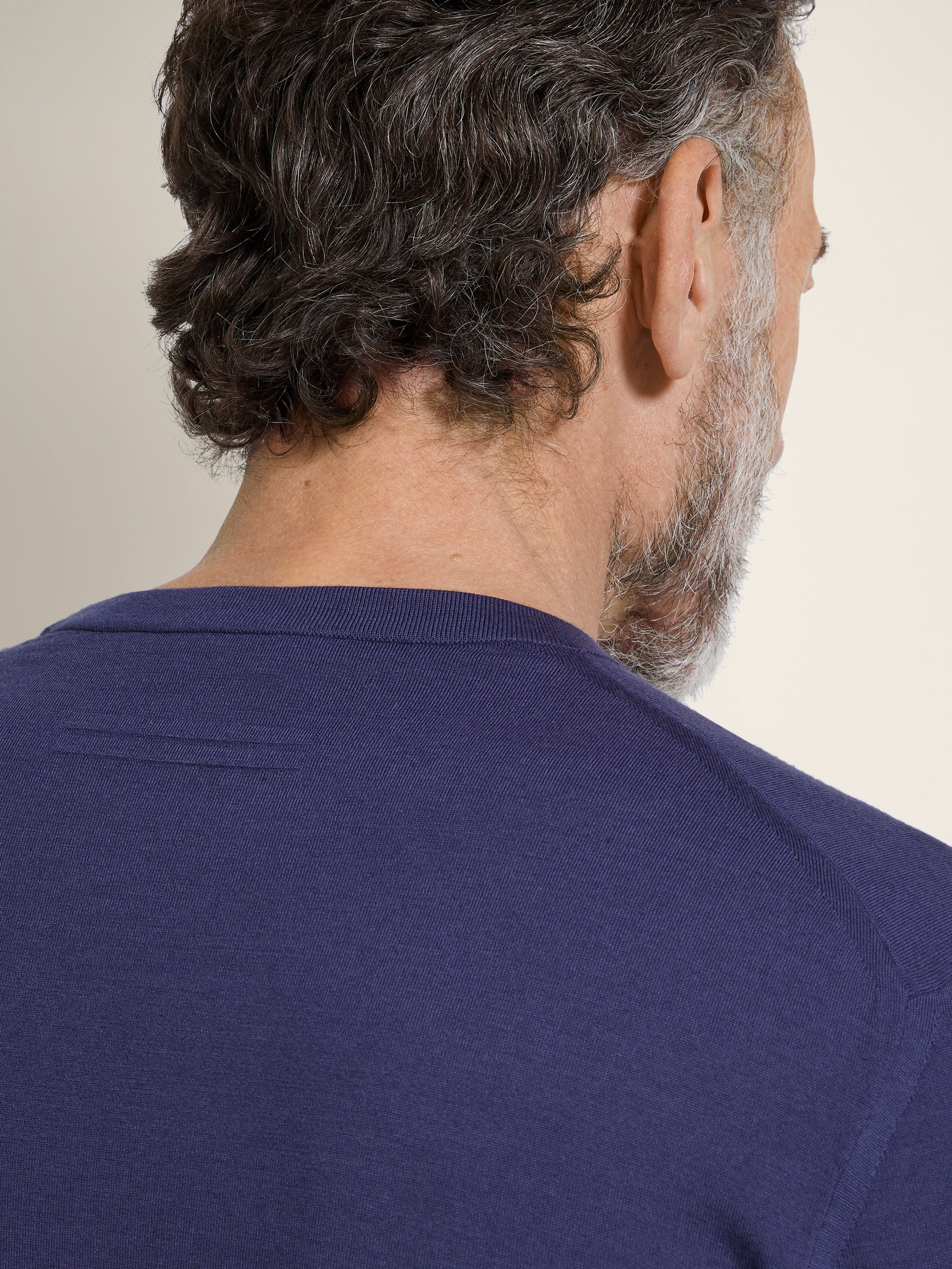Zegna Ink Blue Vellus Aureum Crewneck