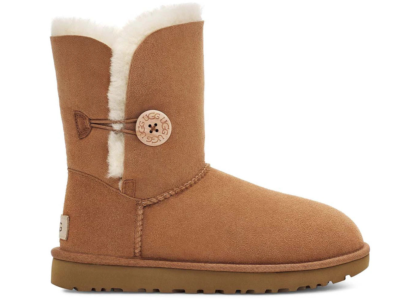 ugg bailey button ii chestnut (women's)