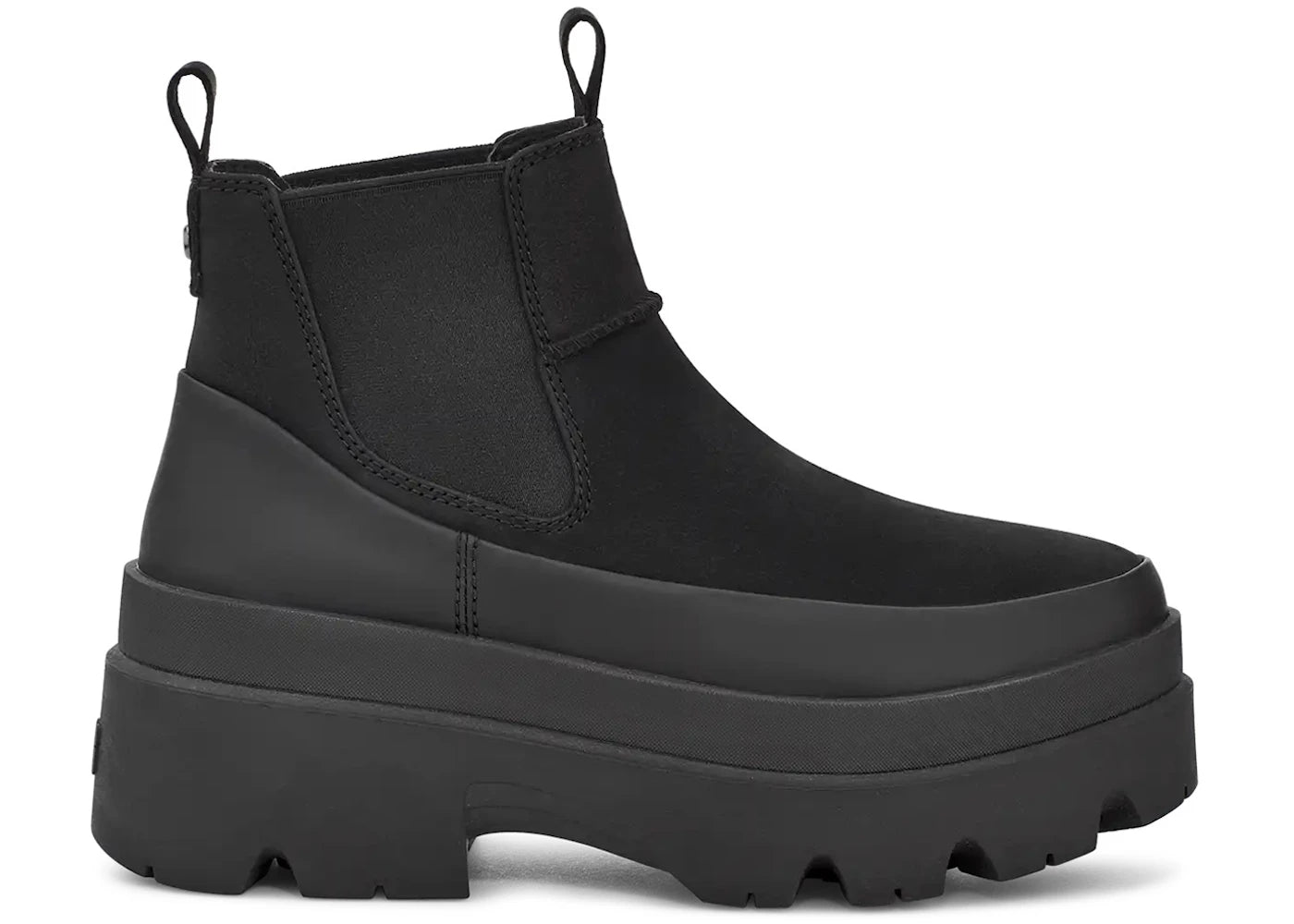 ugg brisbane chelsea boot black (women's)