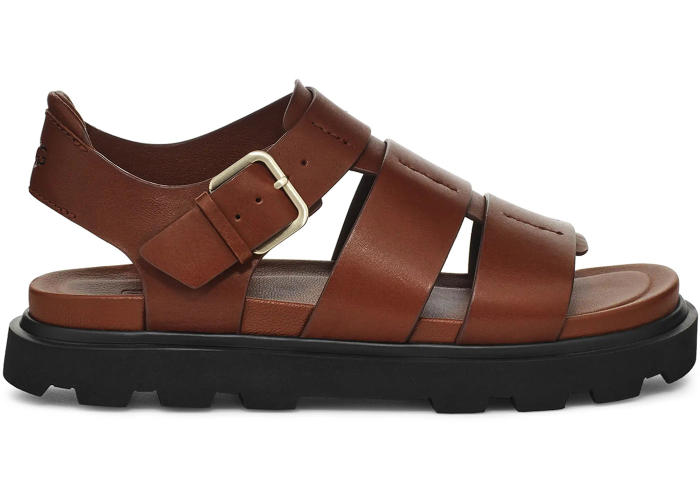 ugg capitelle strap platform sandal cognac (women's)