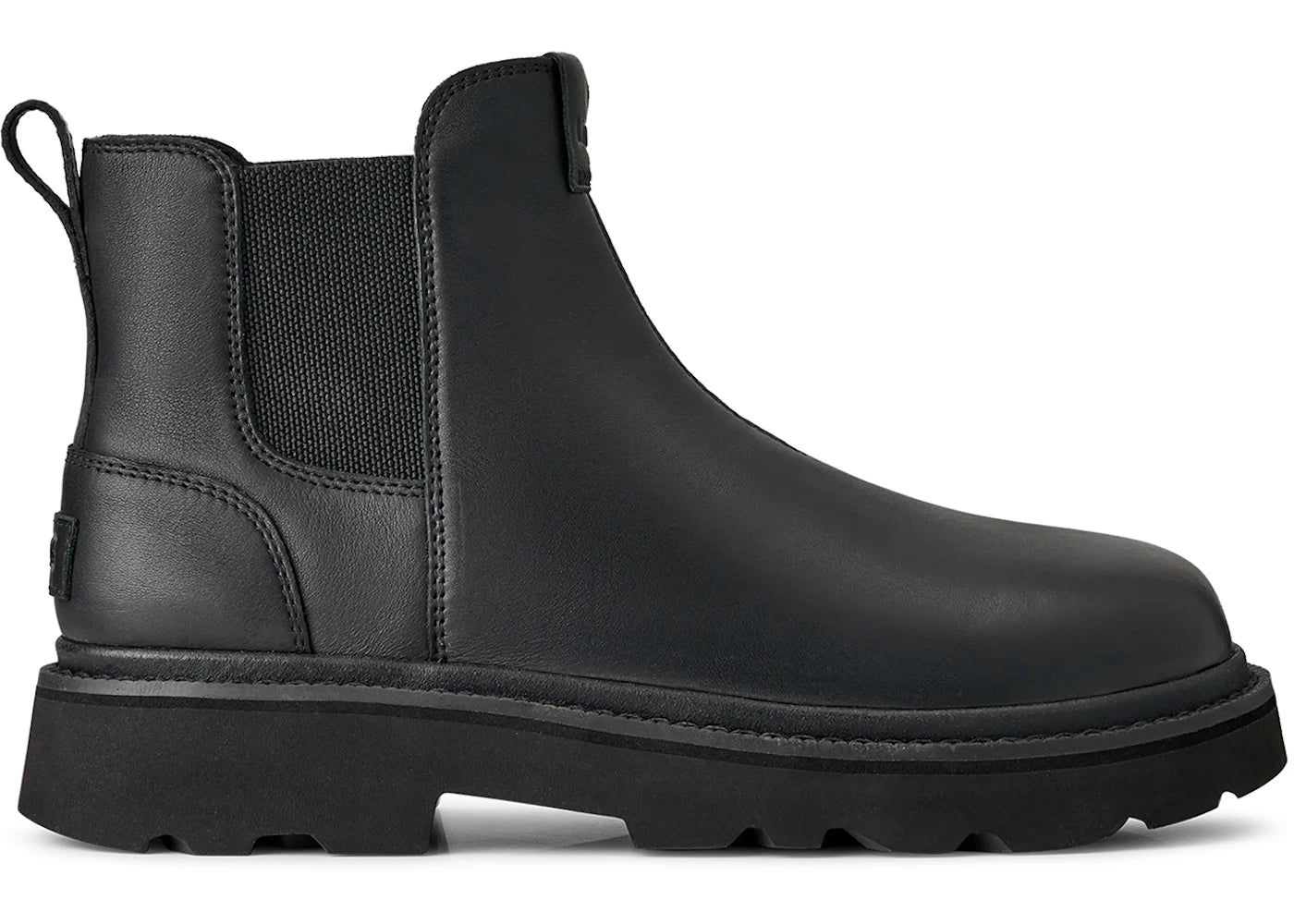 ugg chelsea lug leather boot black