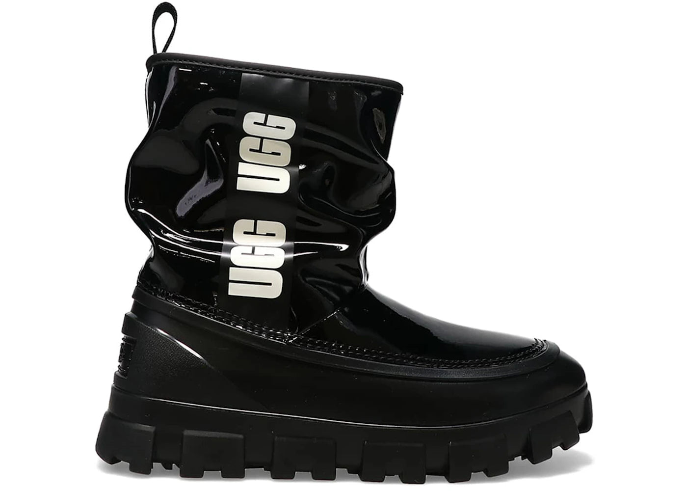 ugg classic brellah mini boot black (women's)