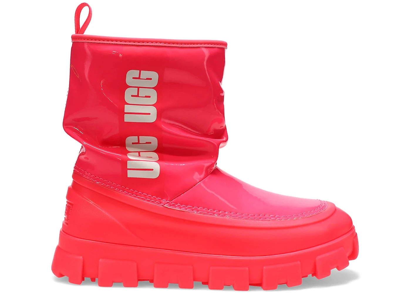 ugg classic brellah mini boot super coral (women's)