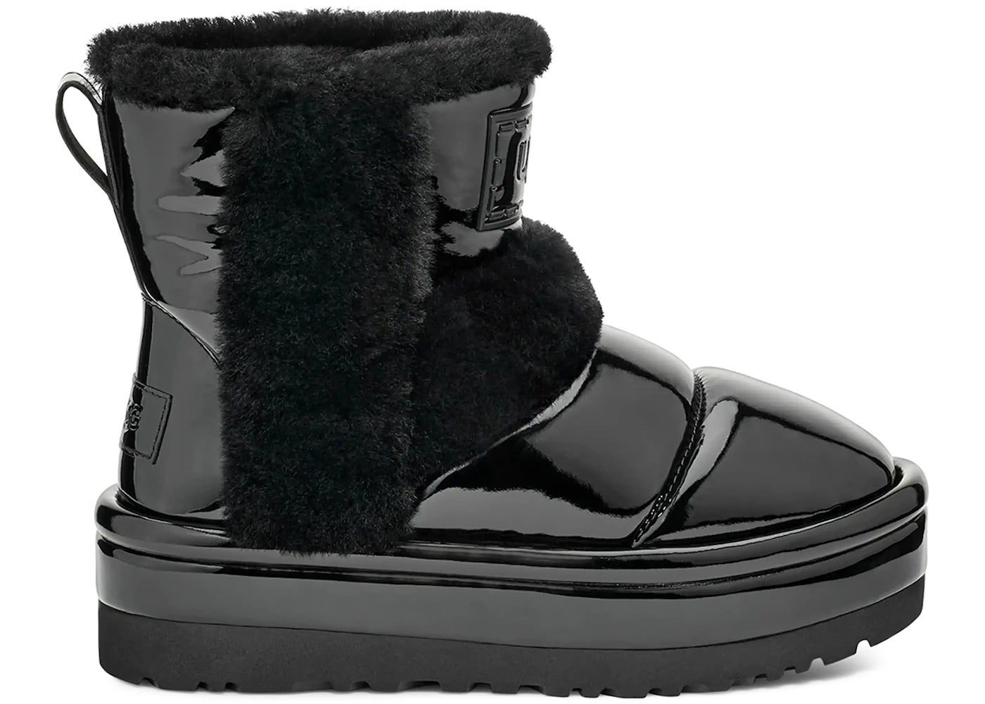 ugg classic chillapeak shine boot black (women's)