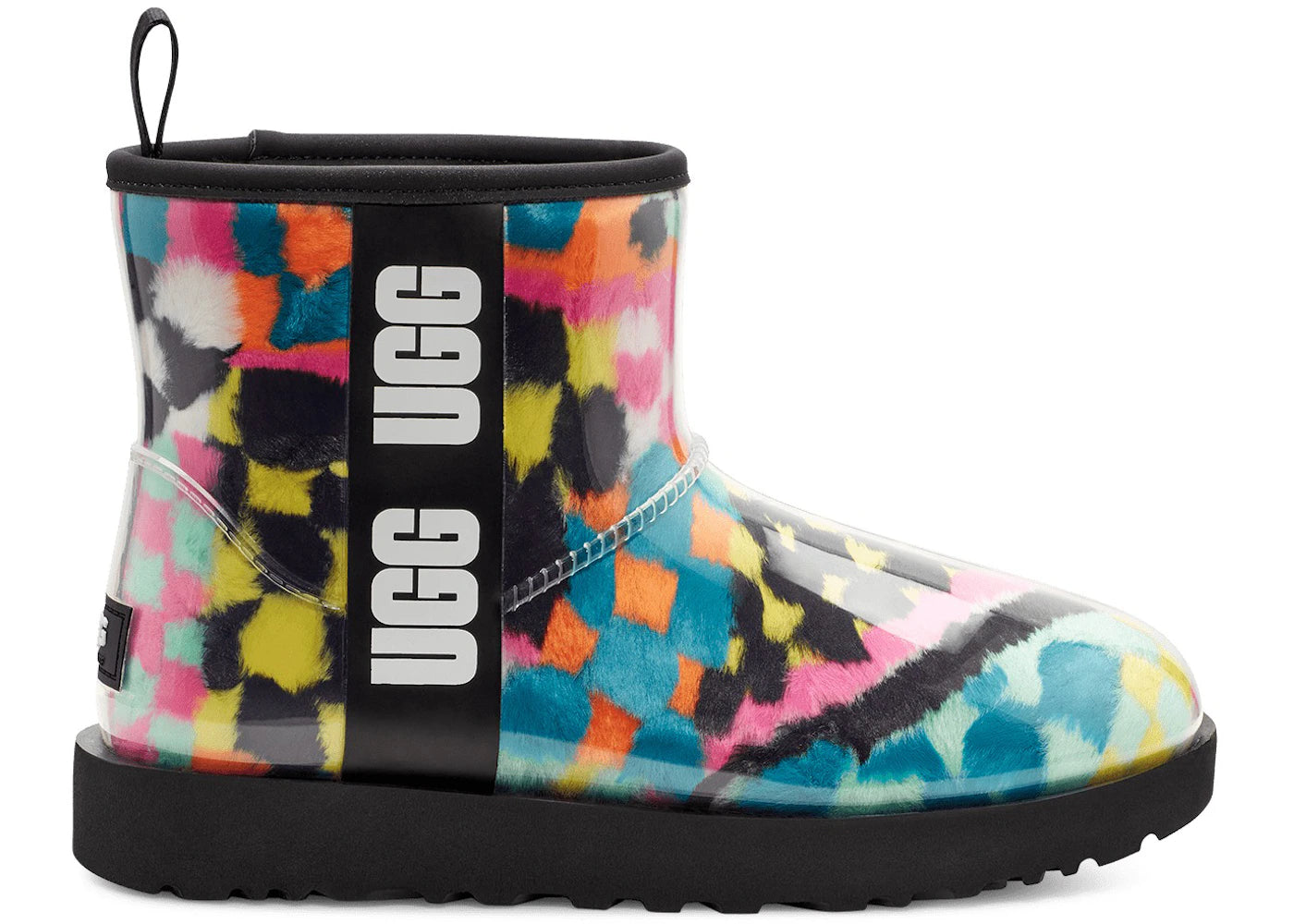 Ugg Classic Clear Mini Boot Checks Black Multi (Women'S)