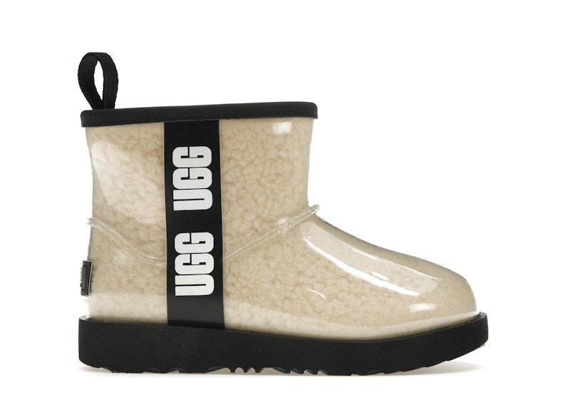 Ugg Classic Clear Mini Ii Boot Natural Black (Kids) UK