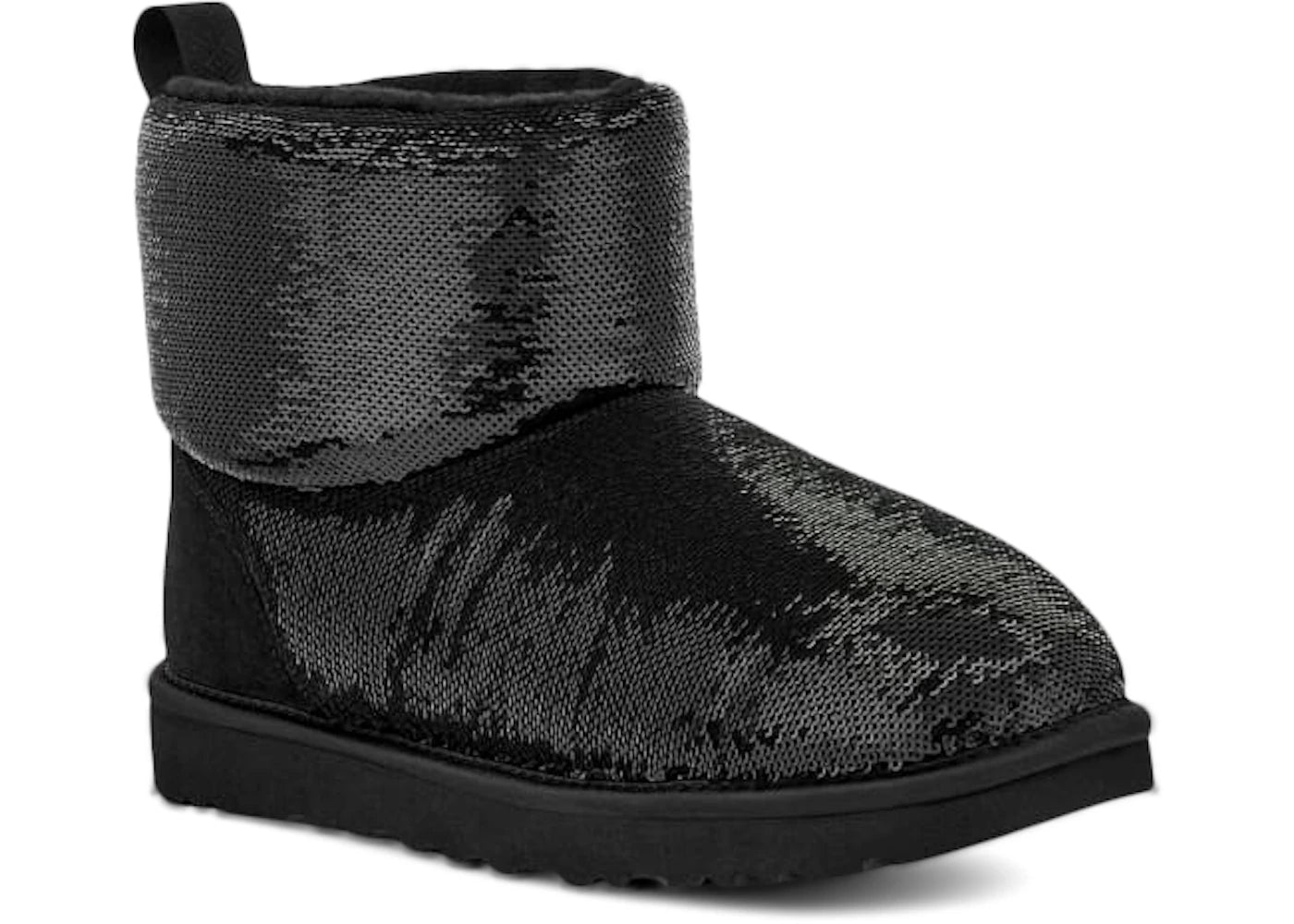 ugg classic mini boot mirror ball black (women's)
