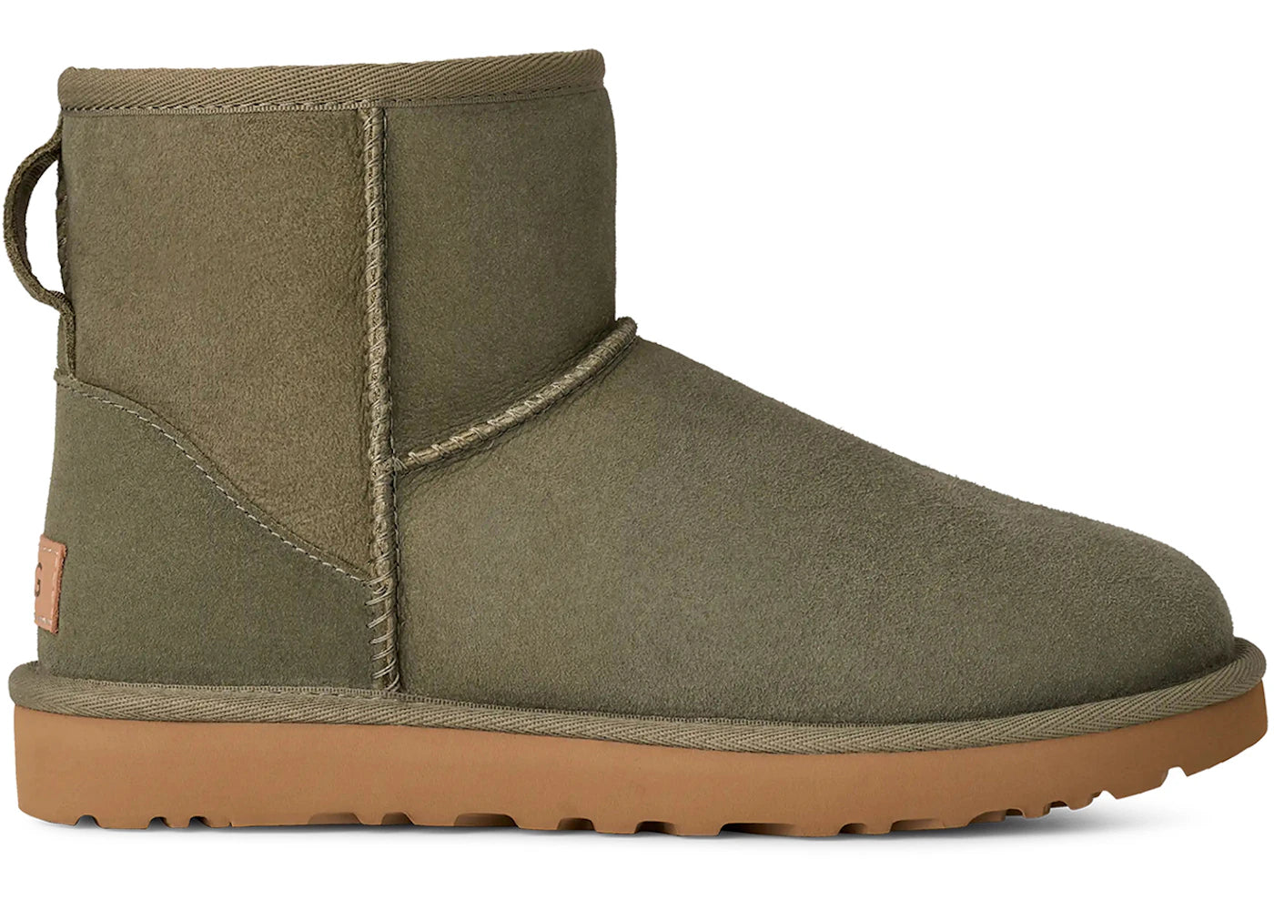 ugg classic mini ii boot moss green (women's) (2025)