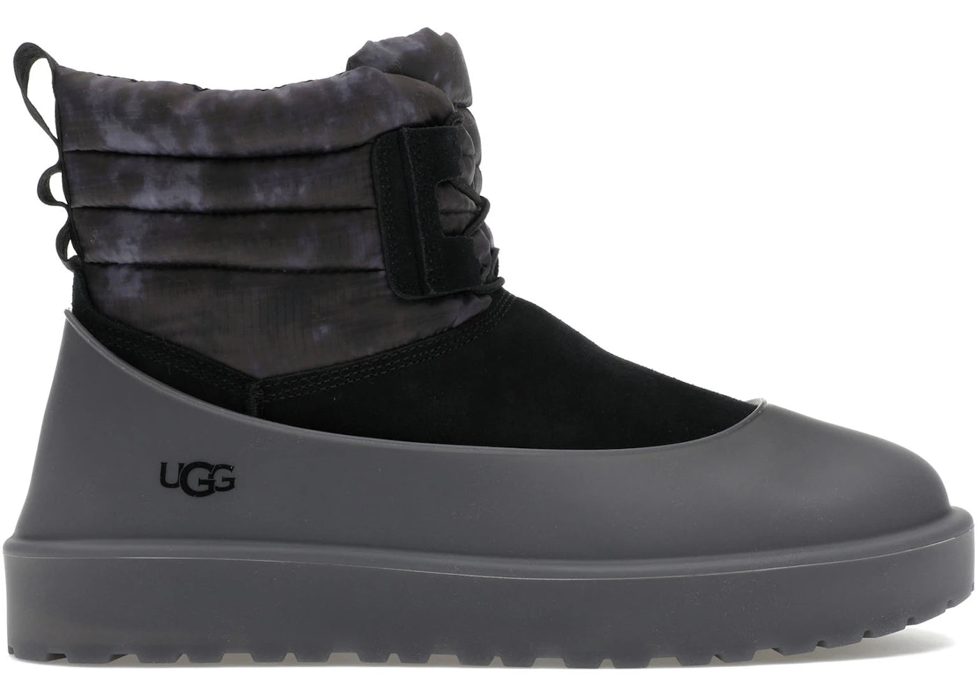 ugg classic mini lace wea smokescreen boot black