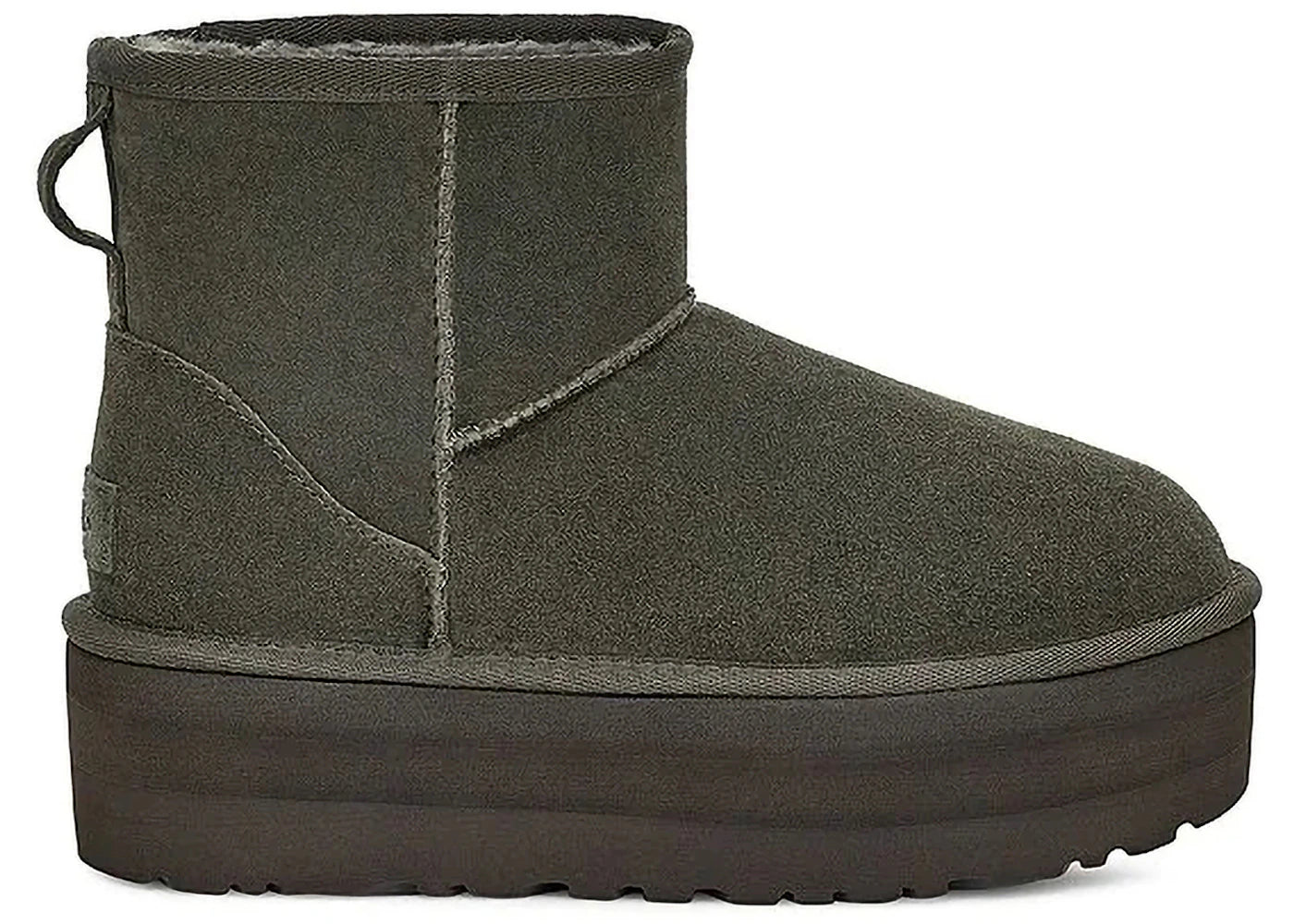 ugg classic mini platform boot forest night (women's)